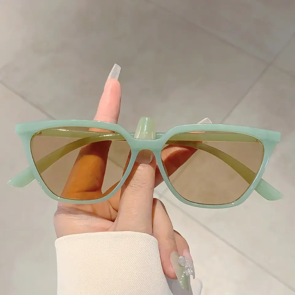 Stylish Cat Eye Shades Fashion Black Oversize Sunglasses Outdoor Decoration Women's Sun Glasses for Driving Travelling 200000297