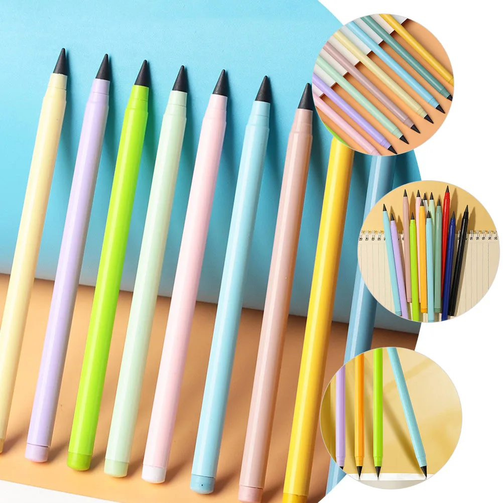 

10 Pcs Positive Pencil Everlasting Pencils for Lightweight Drawing Alloy Inkless Colour Student Use