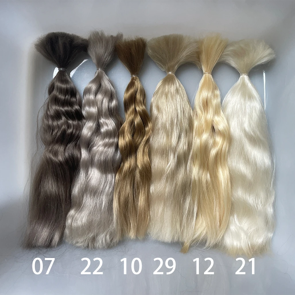 Witdiy/23-26 cm/Mohair-Puppenhaar/Bio-Haar/Mohair-Haarbündel/Schengen-Haar/Reborn-Puppenperücke/Blythe-Haar/Mohair-Perücke