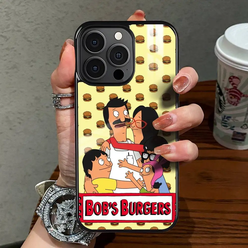 B-Bobs B-Burgers Funda de teléfono para iPhone 17 16 15 14 13 12 11 Pro Xs Max Mini Plus Celulares Funda dura