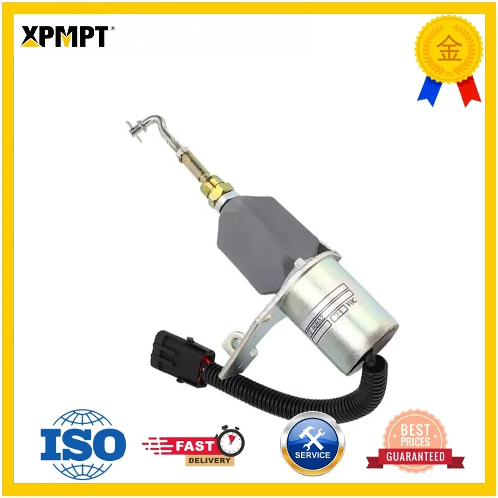 3974947 SD-008A2 SD008A2 Flameout Solenoid Valve for Engine Excavator Accessories Construction Machinery Parts