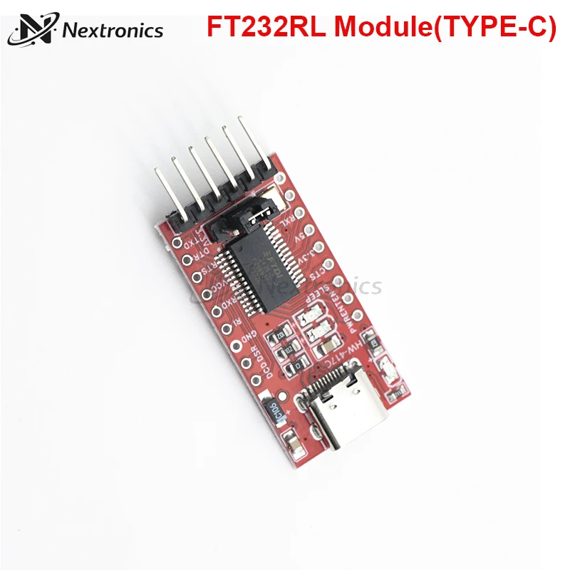 1/3/5/10PCS FT232RL FTDI USB to TTL Serial Adapter Module MINI Type-C 3.3V 5V Converter for Arduino Pro Mini MCU Programming - view 6