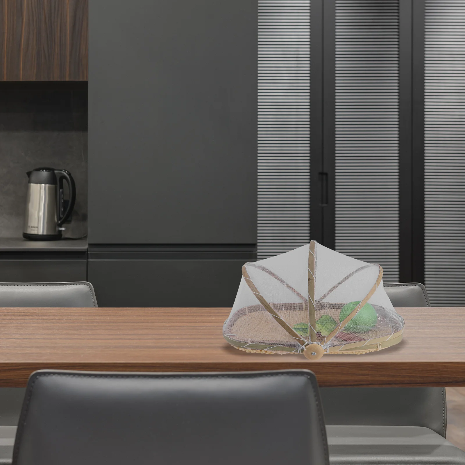 

1Pcs Bamboo Woven Bread Tray Khaki Food Basket Storage Container Protective Cover Portable Kitchen Organizer