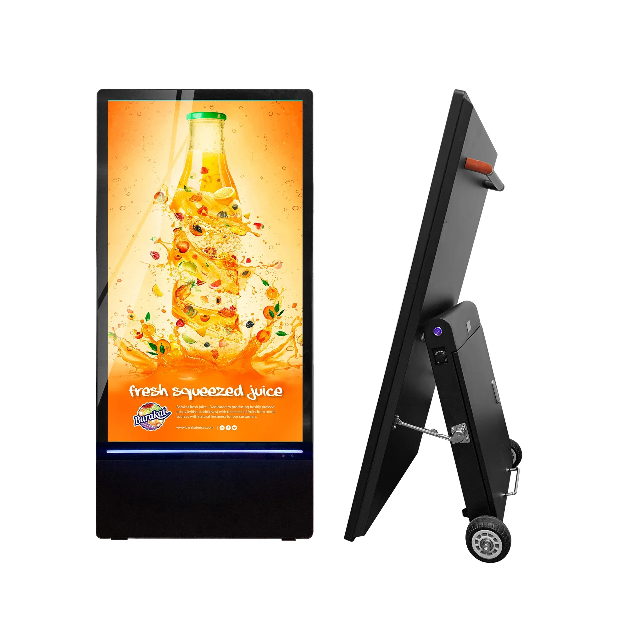 

Ip65 Outdoor Portable Battery Powered Waterproof Advertising Player Android System Digital Poster