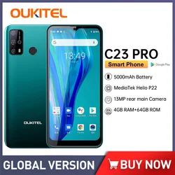 Oukitel-C23 Pro Android-Smartphone, 6,53 Zoll, 5000 mAh, 4G Lte, günstiges Mobiltelefon, 8pm/13PM Kamera, Smartphone