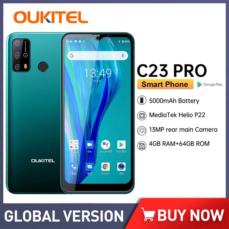 celular barato com smartphone oukitel c23 pro no android 653inch 5000mah 4g lte smartphones barato celular 8pm 13pm camera smartphone celulares originais desbloqueado 01