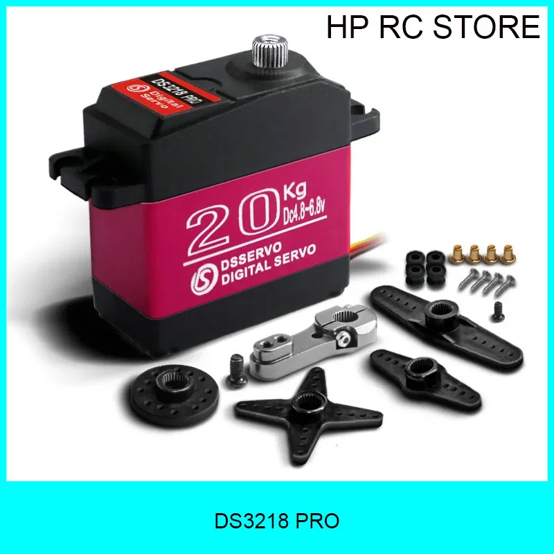 Dsservo DS3218 PRO Servo Digital 20KG engranaje de acero inoxidable de alta velocidad IP66 impermeable alto Torque RC Servo para 1/8 1/10 RC Car