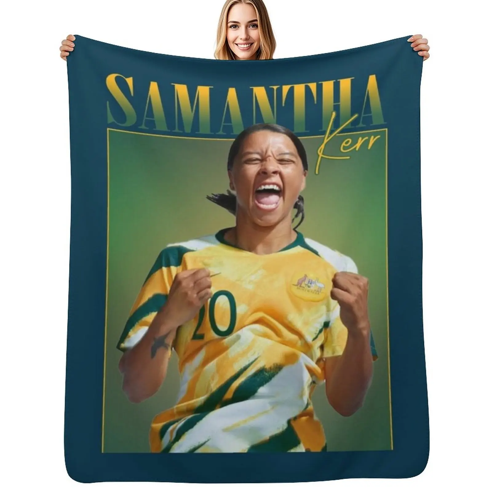 australian kerrpow Throw Blanket funny gift Soft Plaid Soft Beds For Decorative Sofa Bed covers Designers Blankets