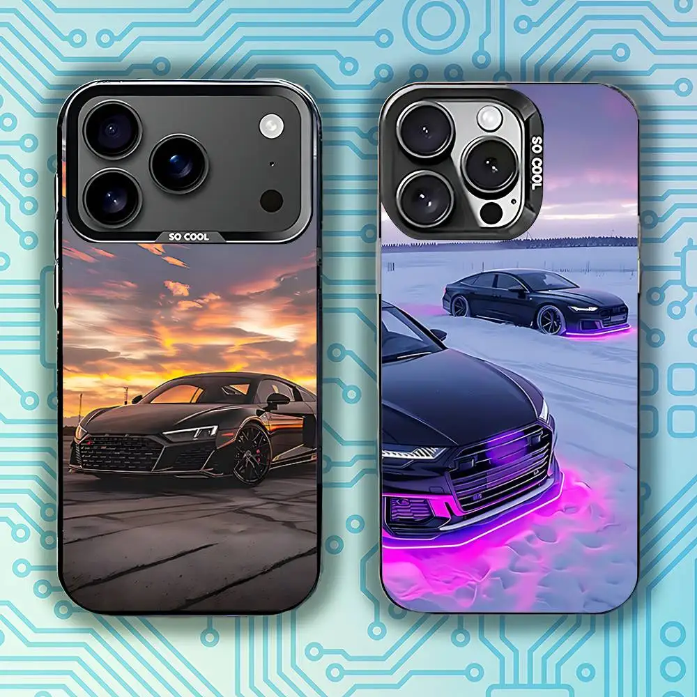 

C-Cool-A-Au-di Car Phone Case For iPhone 17,16,15,14,13,12,11,Pro,Max,Plus,E,Air,Mini Black Tpu Cover