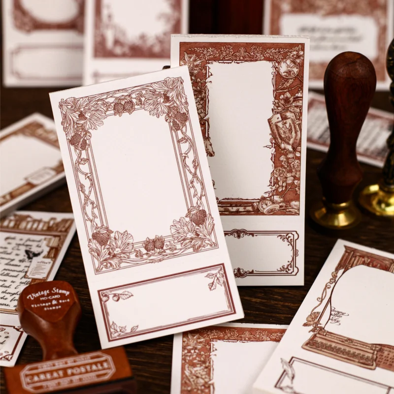 40 Sheets Ins Retro European Scrap Paper, Luxury Baroque Style, Journal Layered Scene Layout Paper