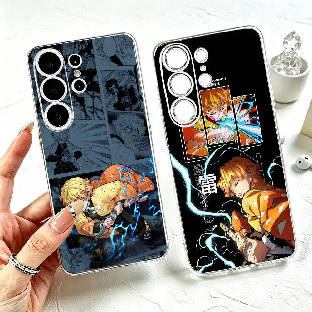 Anime Z-Zenitsu  Phone Case For Samsung S25,S24,S21,S22,S23,S30,Ultra,S20,Plus,Fe Transparent Cover