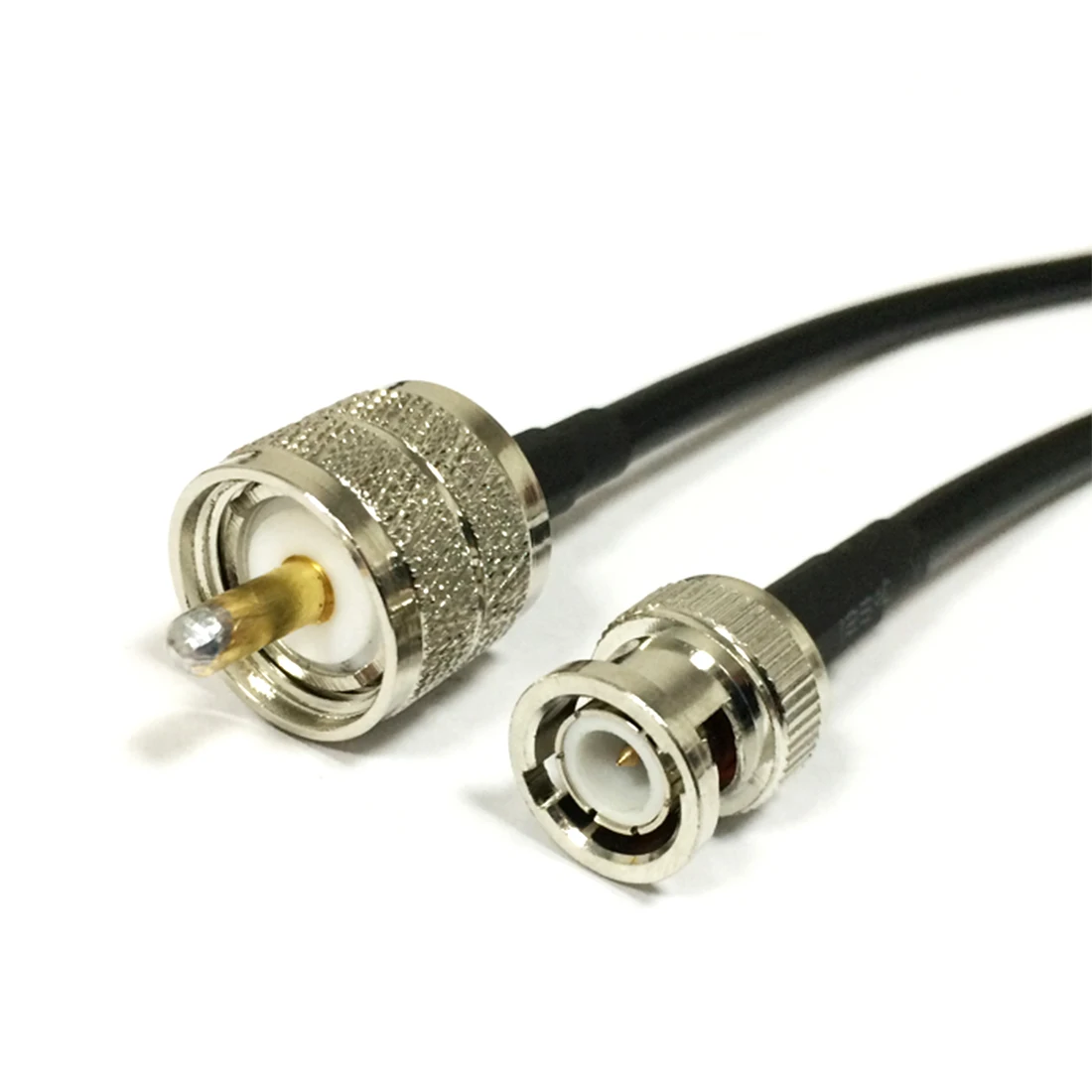 

1PC New UHF Male PL259 Connector Switch BNC Plug Convertor RG58 Pigtail Cable Wholesale Fast Ship 50CM 20"