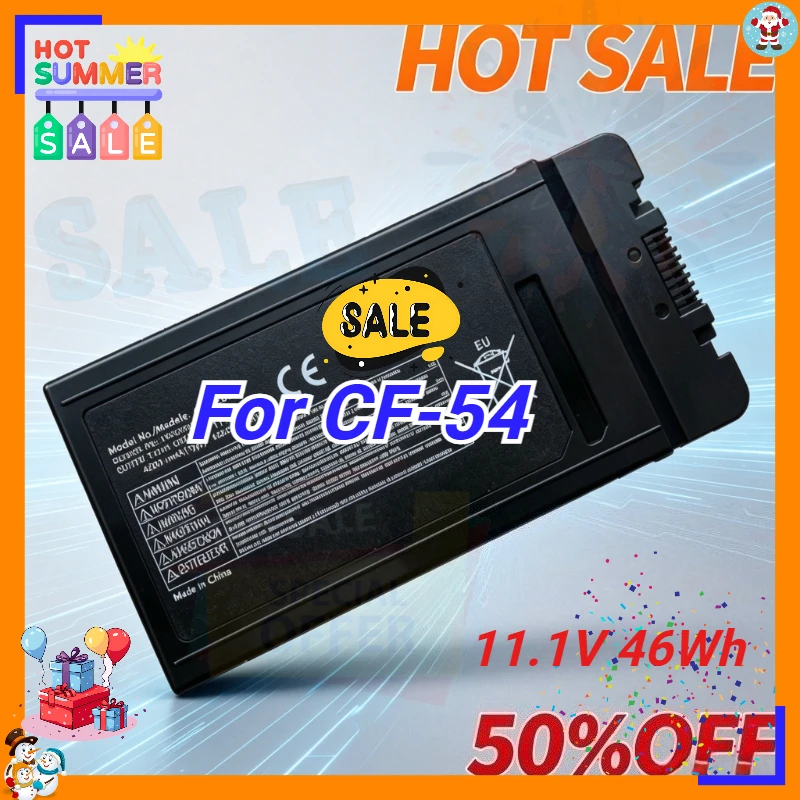 11.1V 46Wh CF-VZSU0PW CF-VZSU0PR CF-VZSU0LW CF-VZSU0GW New Laptop Battery for Panasonic CF-54 Toughbook 4080mAh High Performance