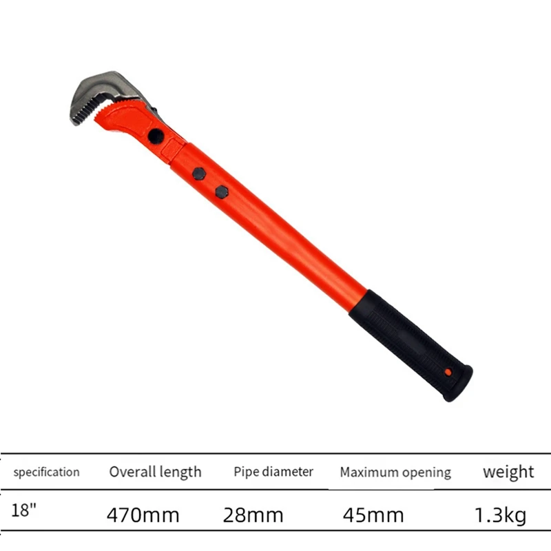 BAAG-Quick Rebar Wrench Straight Thread Universal Pipe Pliers Torque Multifunctional Pipe Plier Multipurpose Tool