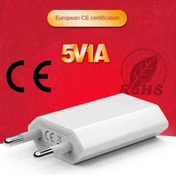 Universal 5W EU Plug Travel USB Wall Charger 5V 1A Fast Charging For iPhone 6 6S 7 8 Plus X XS Max XR Mobile Phone AC Adapter