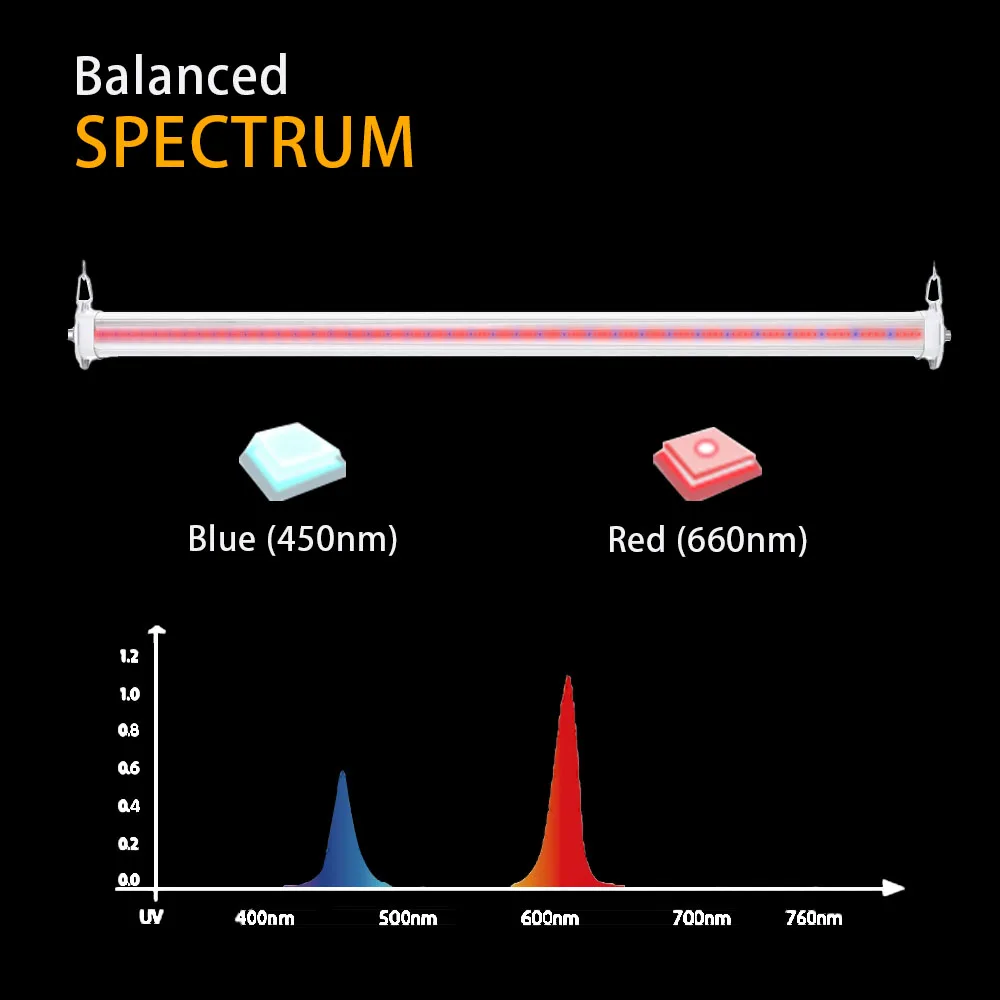 Auf Lager Bar Roter und blauer Bauernhof LED-Wachstumslichtleiste mit benutzerdefinierten Watt 50 W 100 W LED-Wachstumslichtern