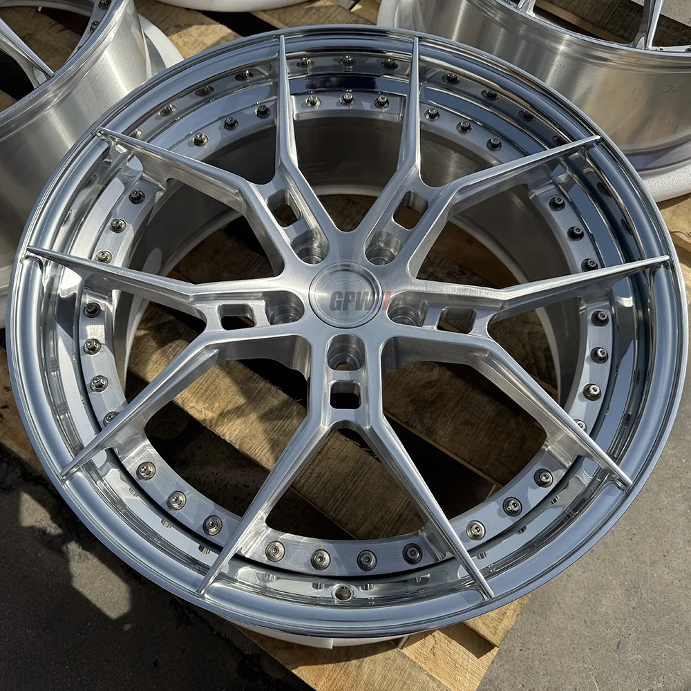 

GPW Custom Brushed Silver Concave 2 Piece Forged Car Wheel Rims for BMW M2 M3 M4 M5 M8 RS3 RS4 RS5 RS6 Avant RS7 C63 E63 GTR 911