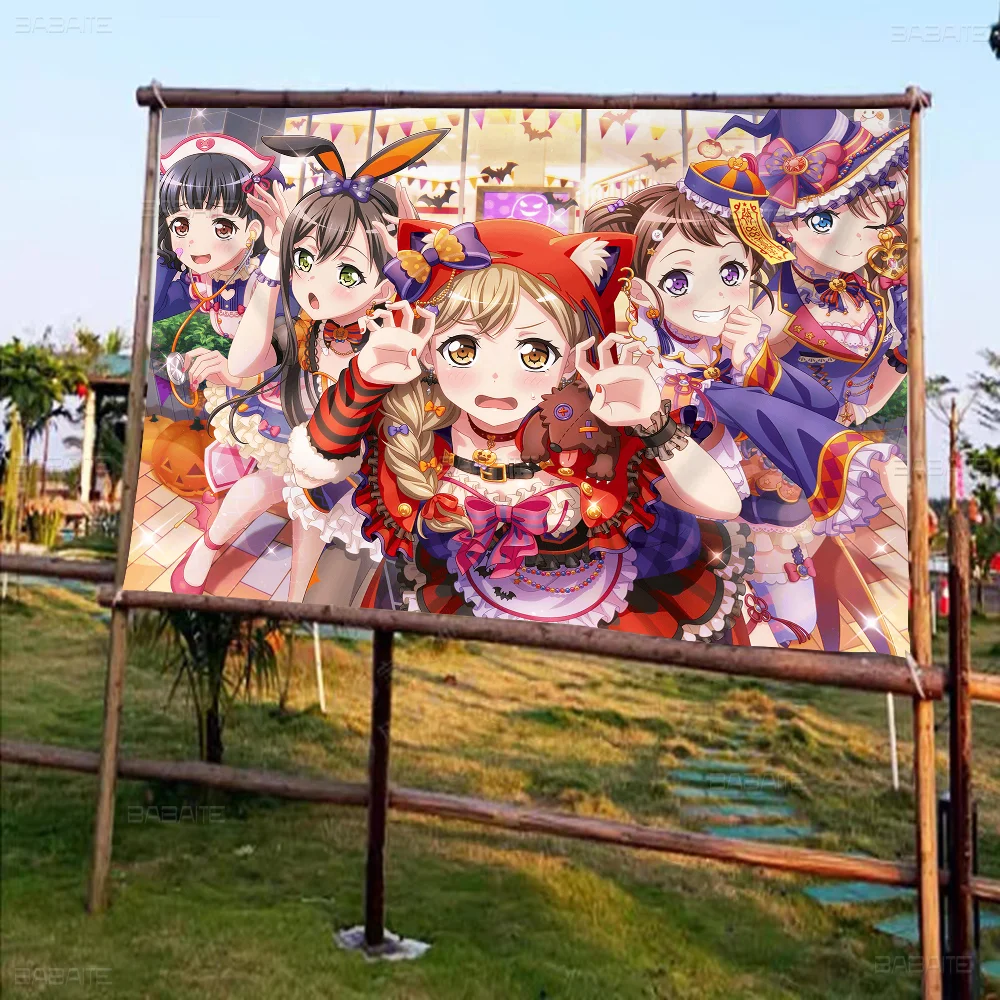 BanG Dream Family Gatherings Outdoor Atmosphere Flags Camping Decorations Banners