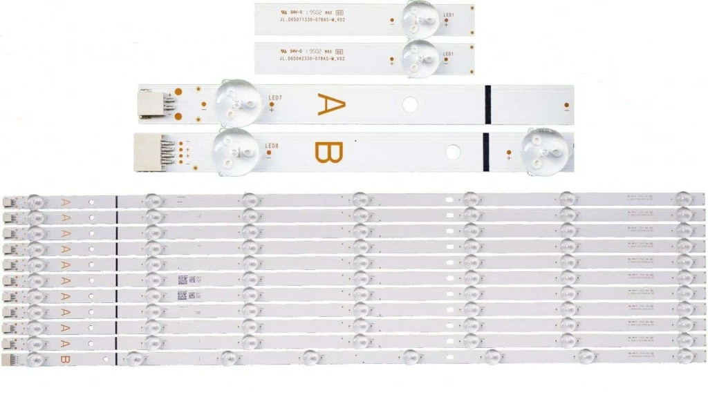 شريط LED لـ 65UD8800T, 65UD8900, 65UD8950, 65UD8800, 65R7040U, 65TU7040, 65U5863DB, 65A06USB, 65U6863DG VESTEL, 650DLED, A B-Type, REV02