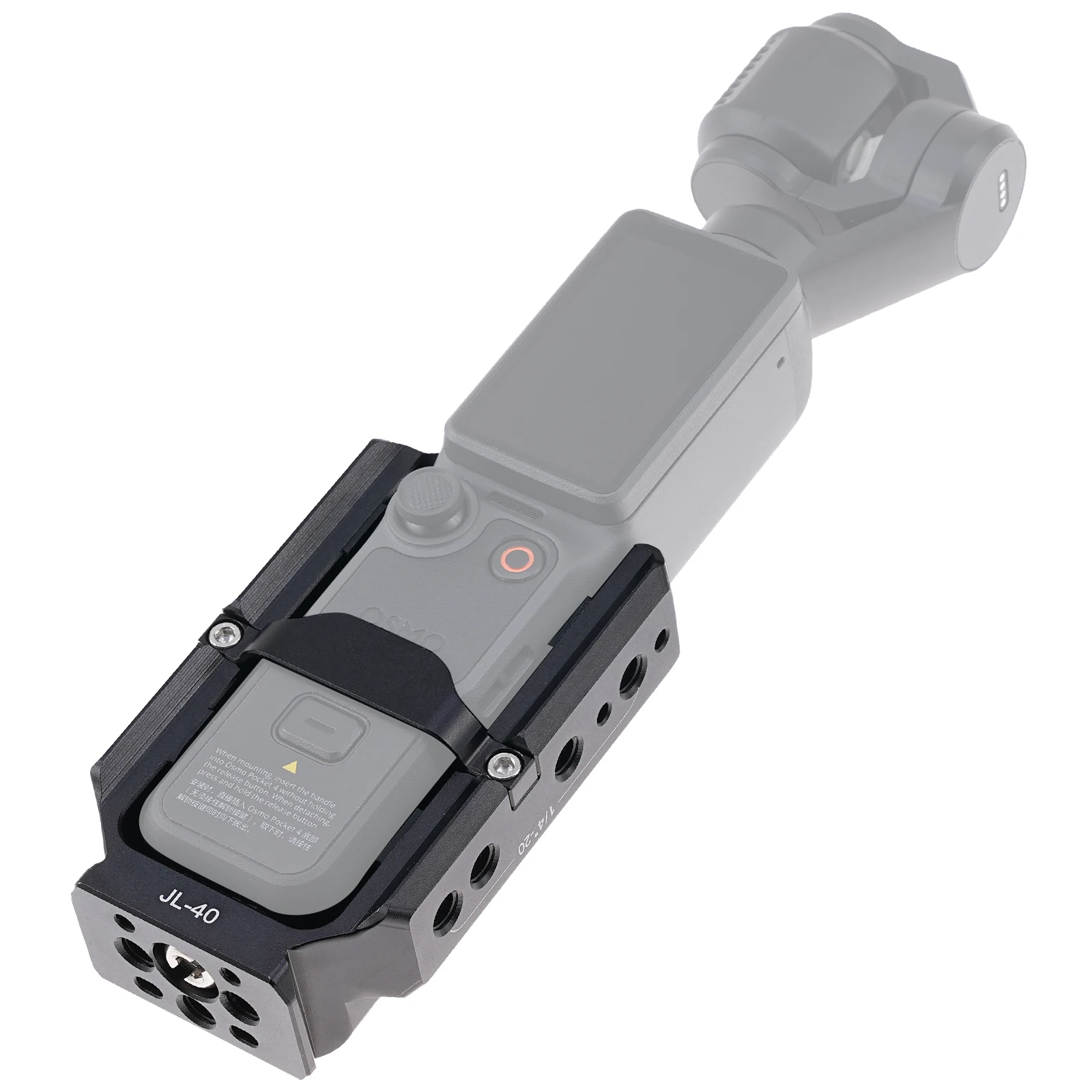 FOTGA Käfig für Pocket 3/4/4P Erweiterungsadapter Zubehör für DJI Osmo Pocket 3 Aluminium-Schutzkäfig Metallhalterungsadapter – Detail 24