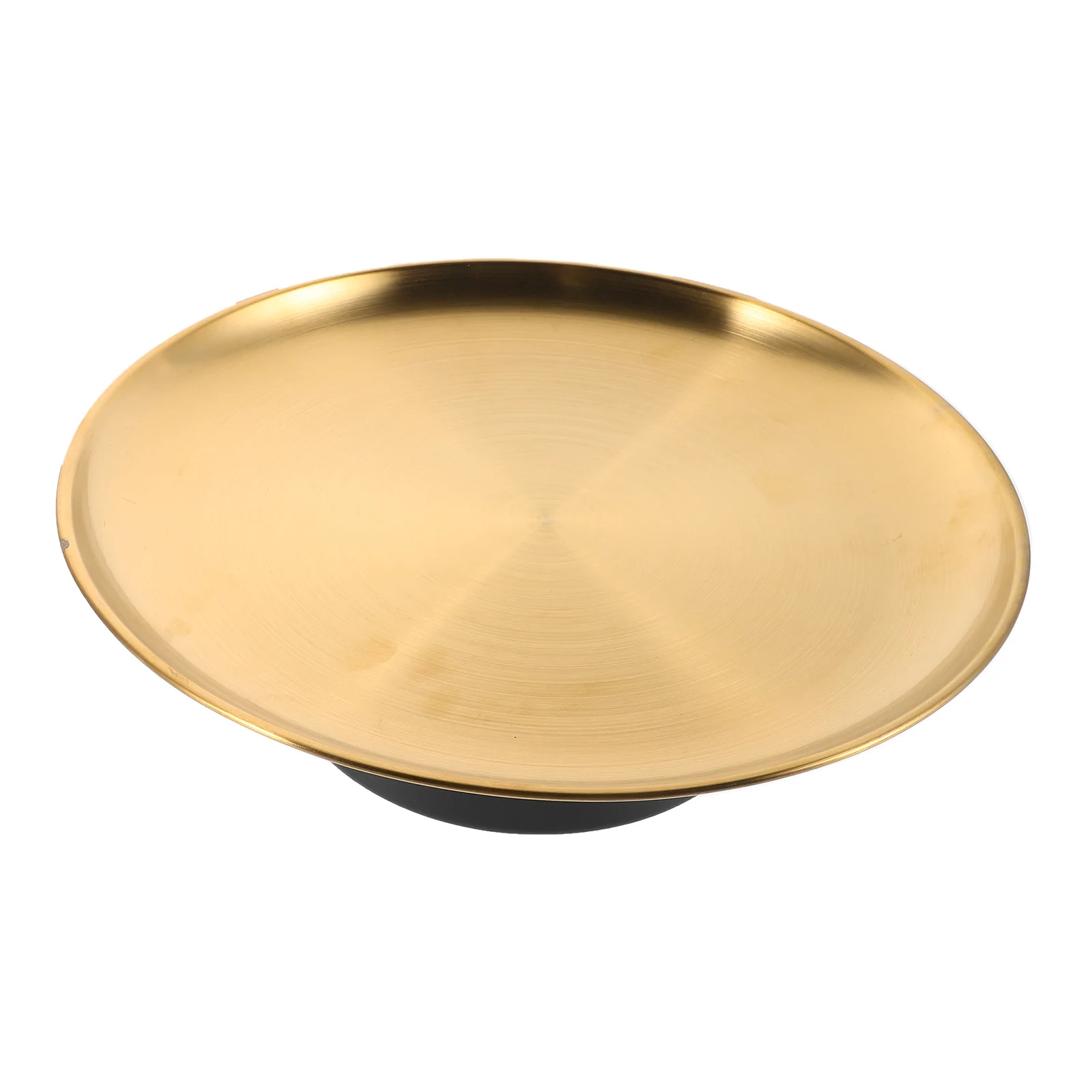 

Footed Fruit Serving Tray European Style Stainless Steel High Stand Snack Plate Dessert Plate for Living Room Home