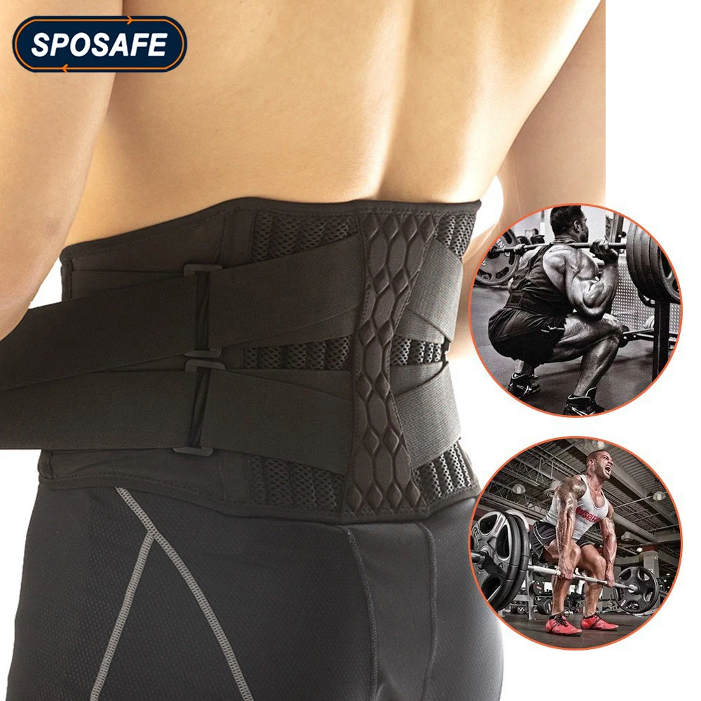 

Lumbar Waist Support Belt Strong Lower Back Brace Support Corset Belt Waist Trainer Sweat Slim Belt for Sports Pain Relief New