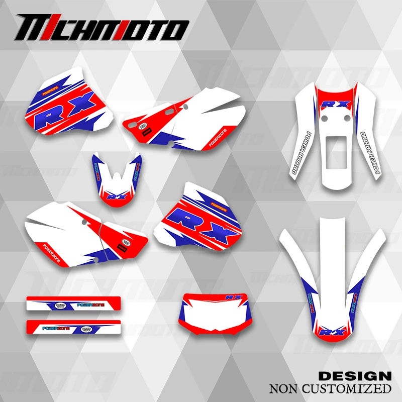 

MCHMFG New Style Graphics Decals Stickers Kit For HONDA 1996 1997 1998 1999 2000 2001 2002 2003 2004 XR250