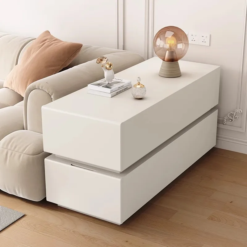 Minimalist Modern Aesthetic Side Table Luxury Nordic Space Savg Coffee Table Storage Design Funky Mesa Auxiliar Unique Furniture