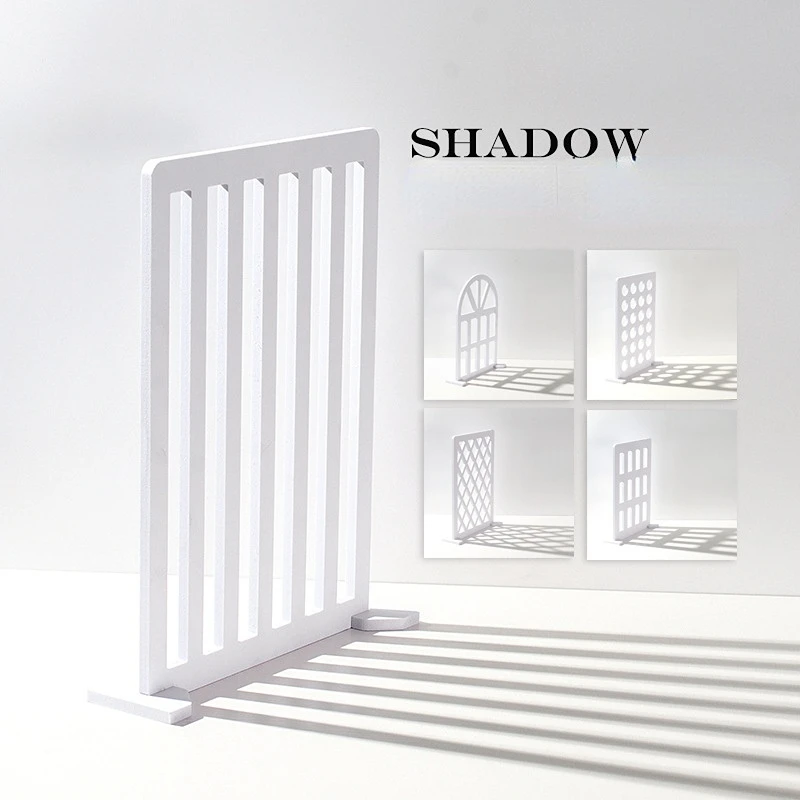 White Simulation Window Light Shadow Shooting Reflection Still Life Background Plate Photo Props Photo Studio Accessories