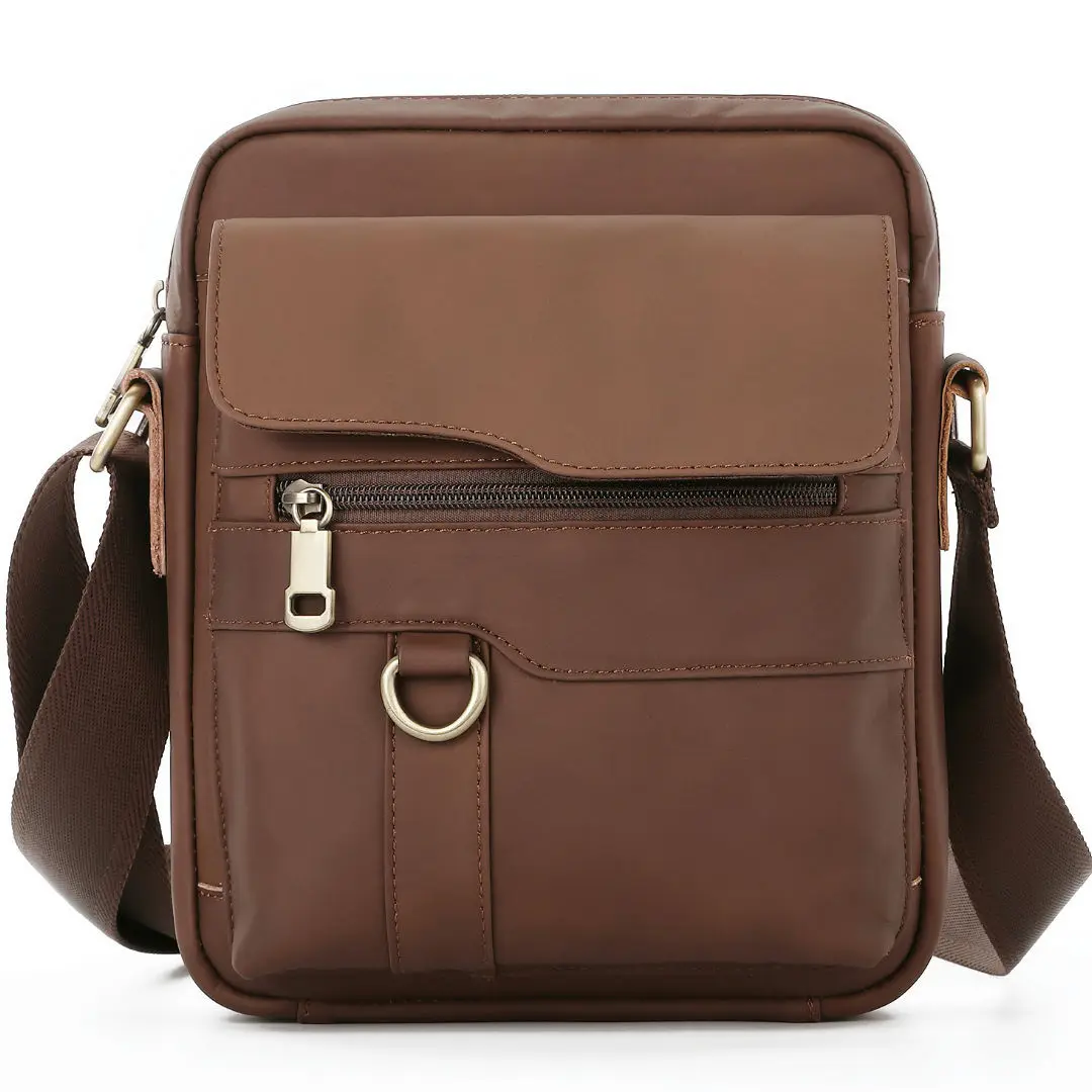 

Daily Cow Leather Crossbody Bag for Man Small Genuine Leather Shoulder Bag 2025 New Male Or Boys Bag