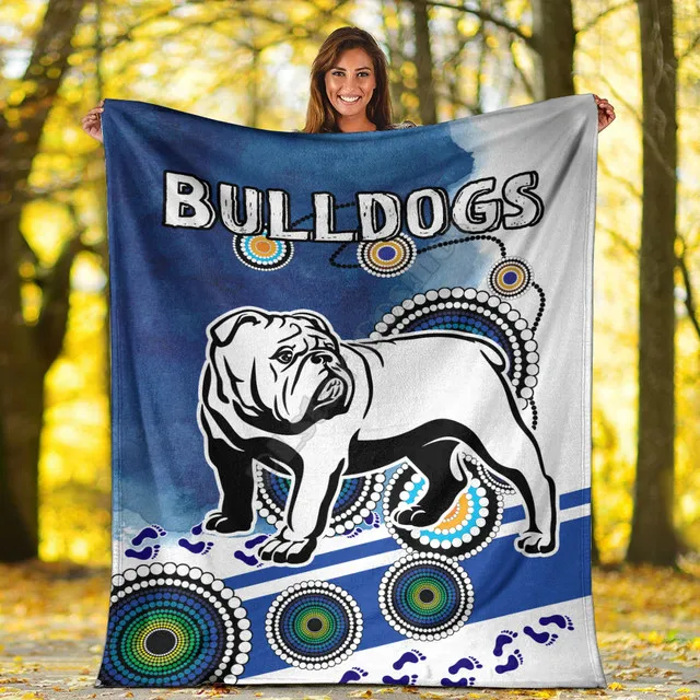 PLstar Cosmos Bulldogs Rugby Flannel Blanket 3D print Blanket Kids Adult Soft Bed Cover Sheet Plush Blanket