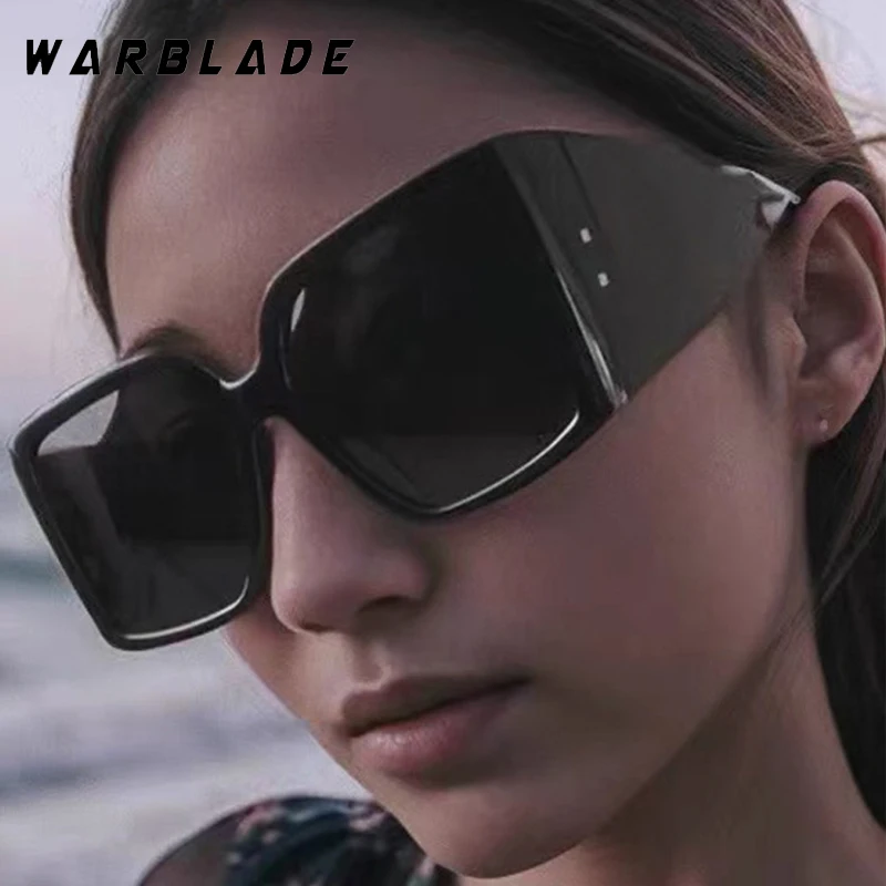

Retro Steampunk Oversized Square Frame Women Sunglass Brand Design Luxury Men Sunglass Outdoor Drive Hiking Shade Goggles UV400