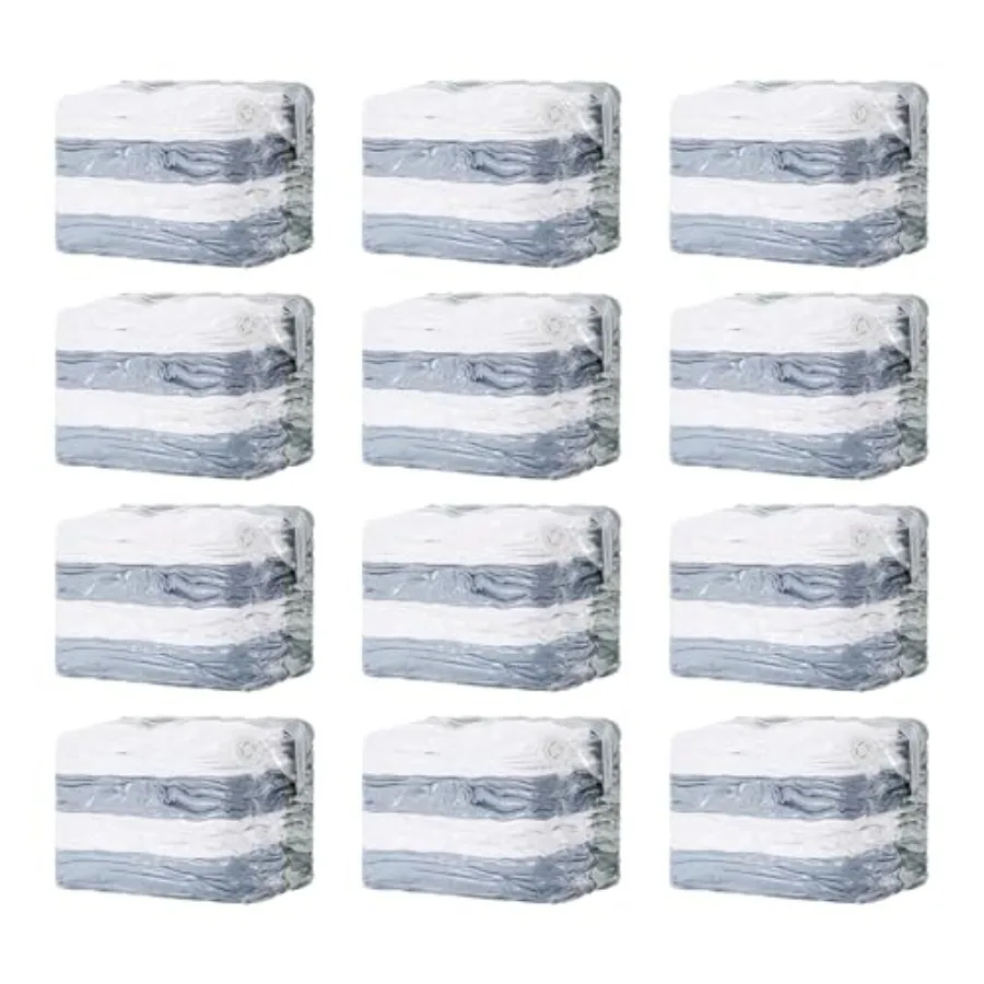 

12 Pack Vacuum Storage Bags Space Saver Bags Jumbo Cube 31x40x15 Inch Extra Large Vacuum Seal Bags for Comforters Blankets Bedd