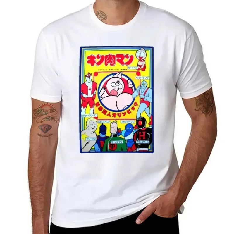 Muscle Kinnikuman Vintage (Clean) T-shirt Fresh Move  Humor Graphic Tshirt Creative Home USA Size