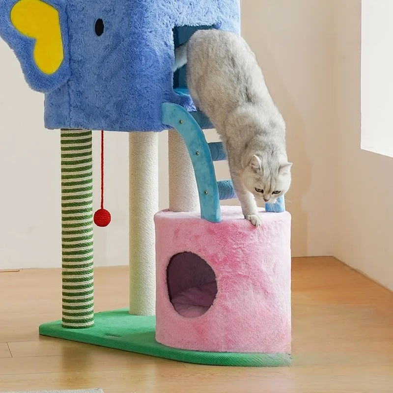 Cat Climbing Cats Grip and Wear Resistance Tree Jumping Platform Cat Scratcher Tower Tree Pet Supplies Products Accessories