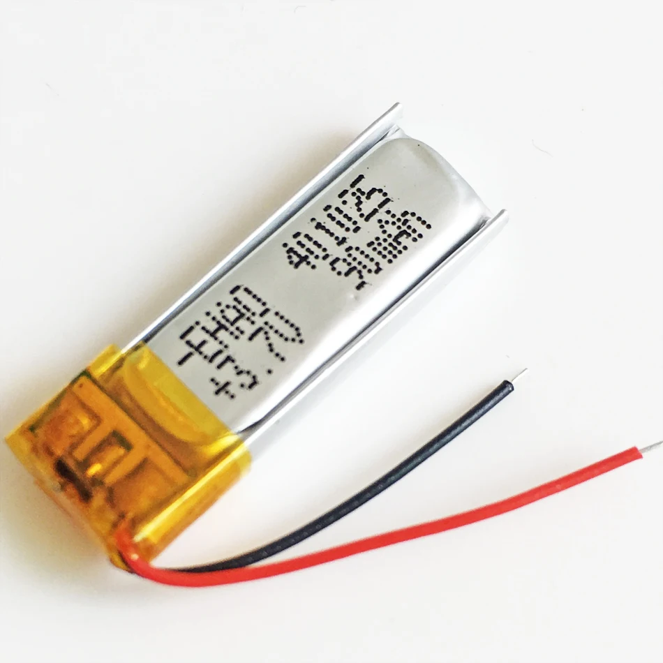 2 sztuki 3.7V 90mAh litowo-polimerowa LiPo akumulator 401025 do Mp3 nagrywarka słuchawkowa DVD zestaw słuchawkowy Bluetooth pióro wideo