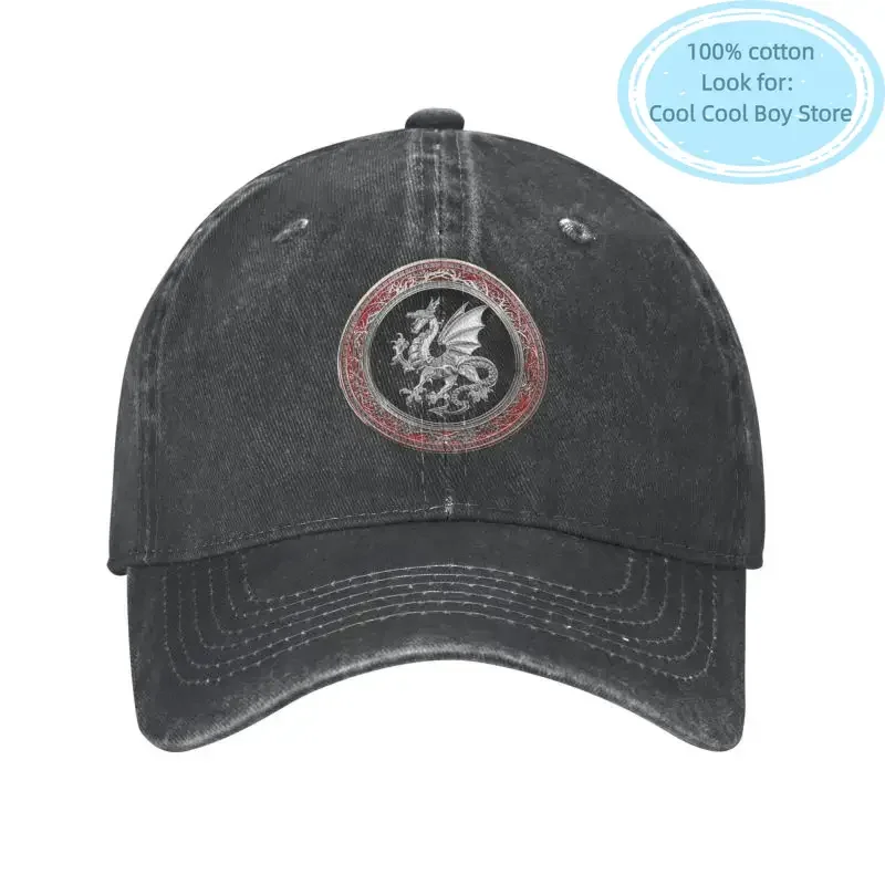 Custom Cotton Viking Mythology Norse Dragon Baseball Cap Men Women Adjustable Dad Hat Outdoor