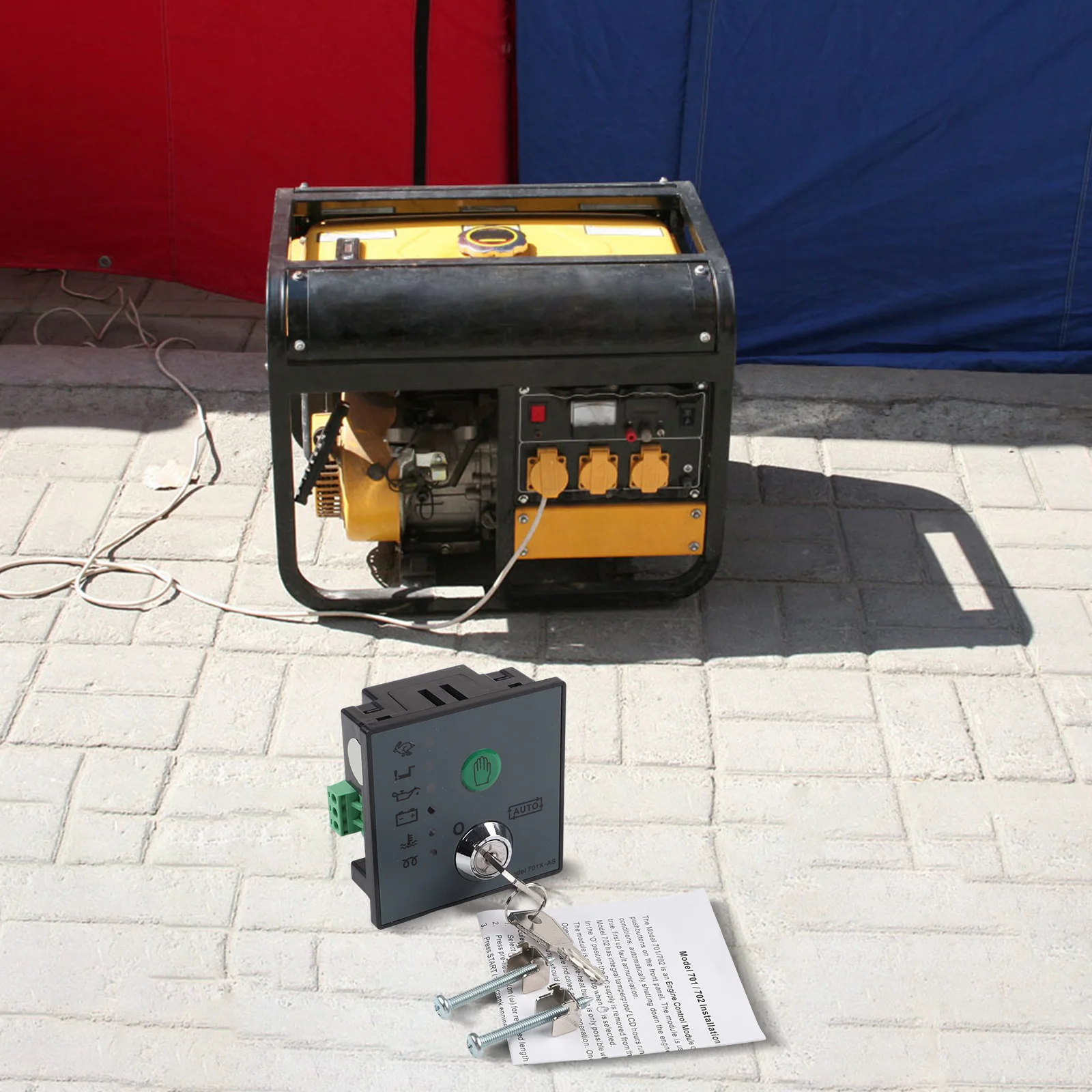 

Контроллер дизельного генератора 701K-AS, панель управления автоматическим запуском, детали генераторной установки DSE701AS доступны в версии с автоматическим запуском