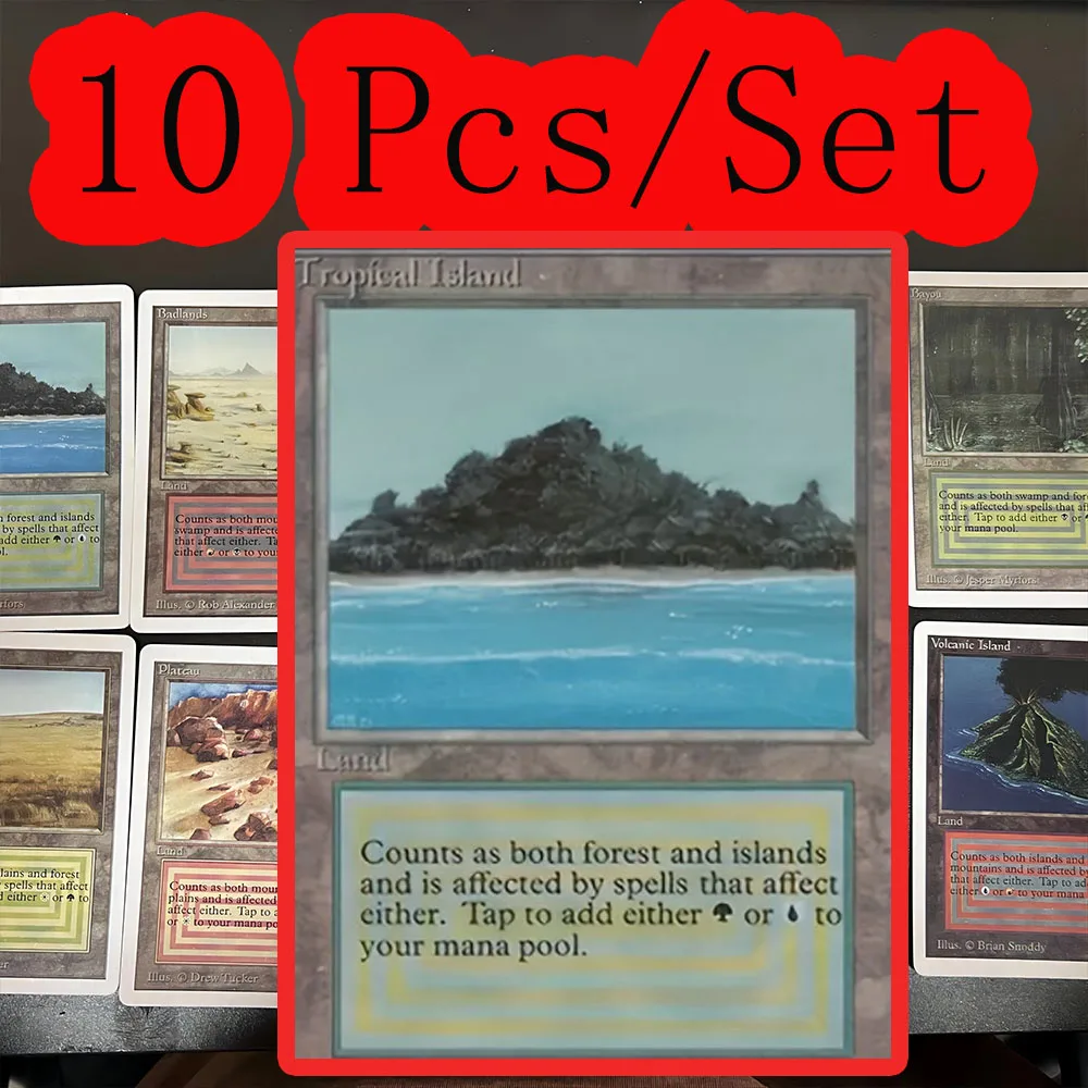 10 Pcs MTG  Proxy Black Core Paper with Hologram Cards All Rare Expensive Magic Cards