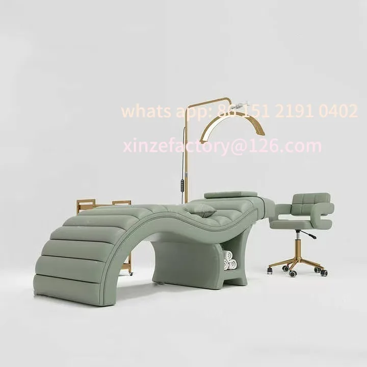 سرير تدليك سبا عالي الجودة قابل للتخصيص على شكل حرف S لصالونات التجميل وسرير التجميل لإدارة الوجه #1