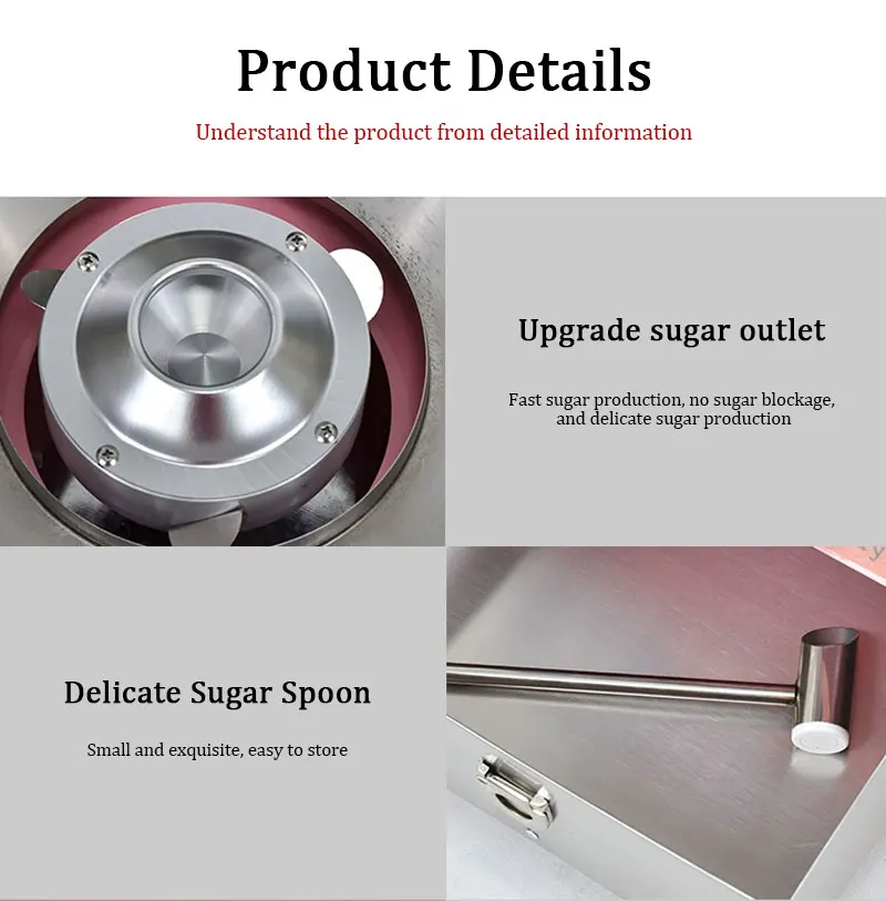 

Electric Diy Sweet Cotton Candy Maker Marshmallow Machine Mini Portable Cotton Sugar Floss Machine