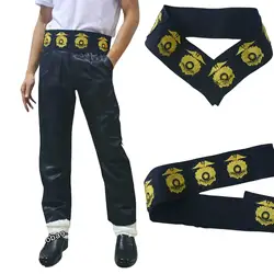 Leather Belt Michael Military Golden Stitchwork Special Officer Belt punk JAM tour Collection Show