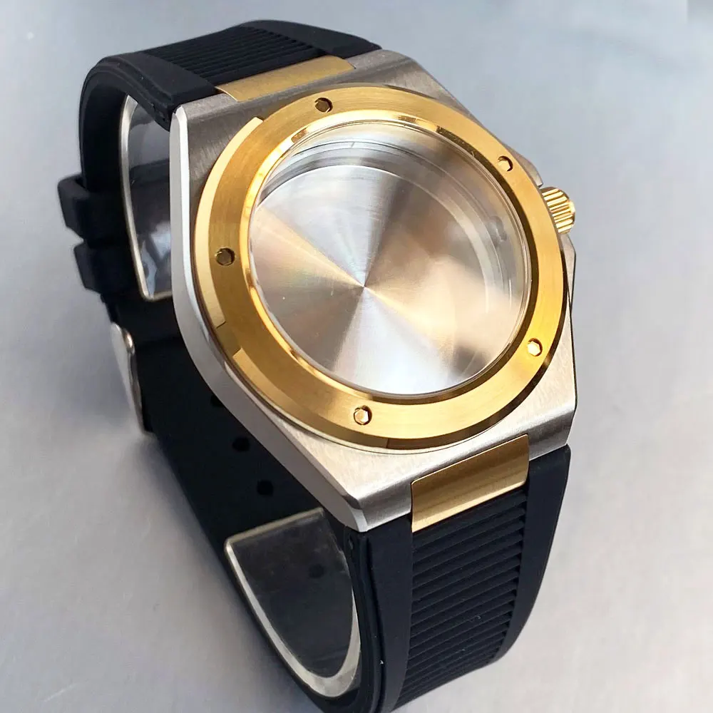 Tandorio Engineer Style 40mm Watch Case Fit for NH35 NH36 NH38 ETA2824 PT5000 Automatic Mechanical Watch Sapphire Glass
