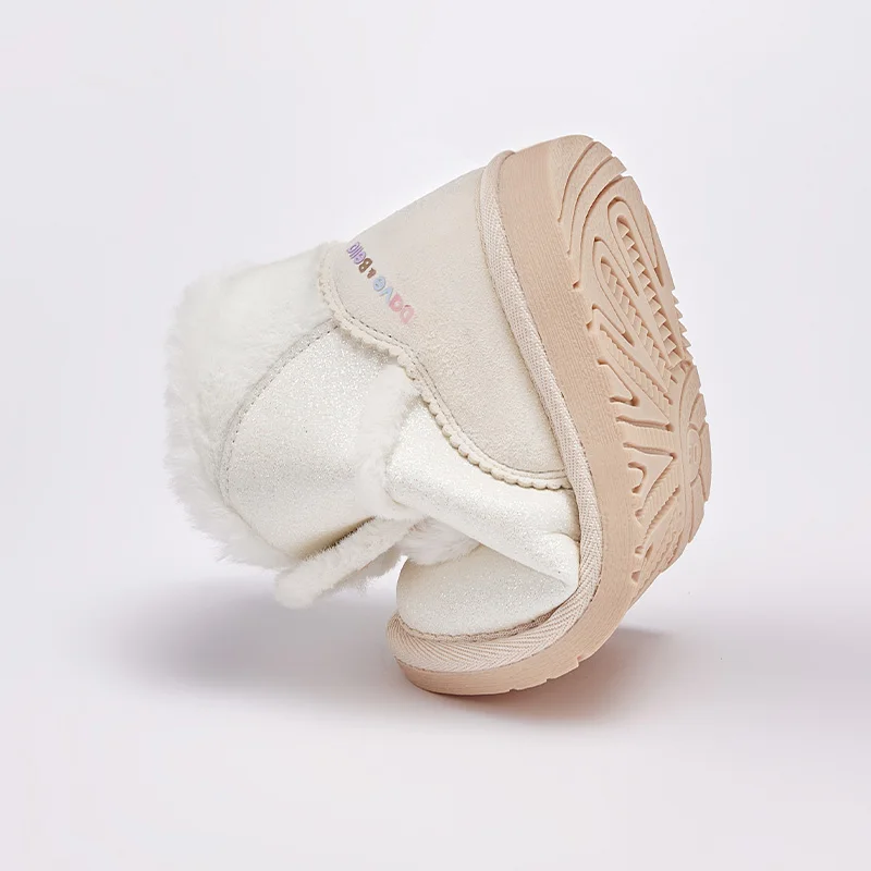Dave Bella Girls Snow Boots Winter Children Warmth Plush Shoes Baby Cute Rabbit Design Kids Anti Slip Casual Footwear DB4243882