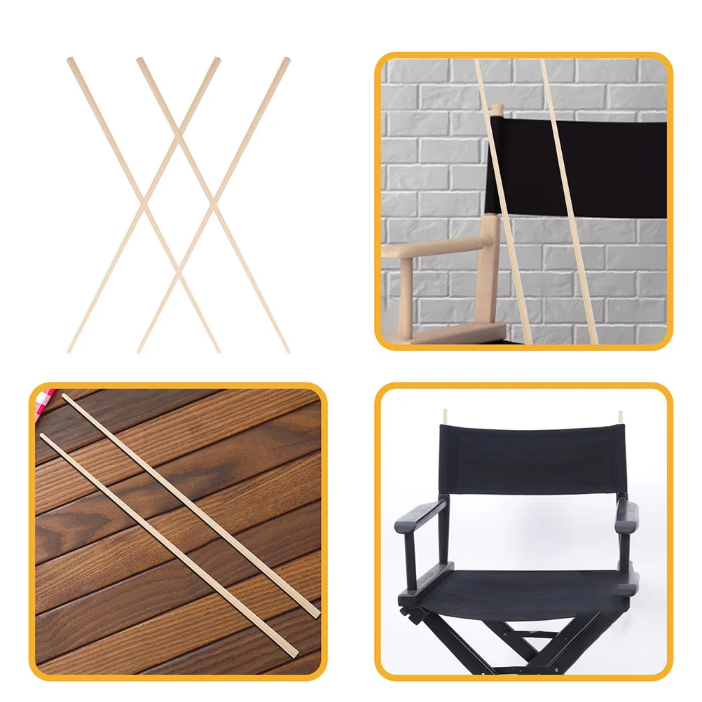 

4pcs Bamboo Seat Cloth Support Stick Director Seat Support Stick Chair Frame Accessories Replacement Parts For Fishing Chair