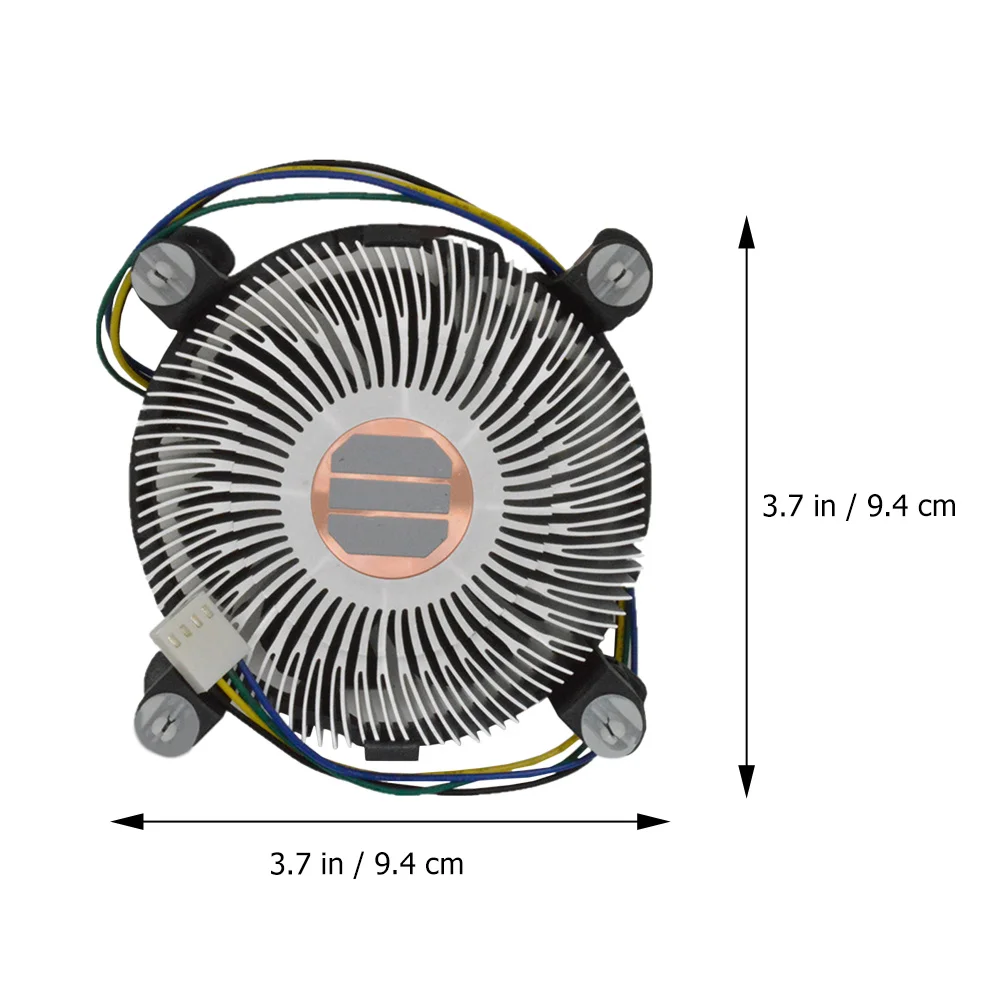 8025 Copper Core CPU Cooling Fan High Quiet Operation Heat Sink Air Cooler for Computer CPU Fan Computer Accessories