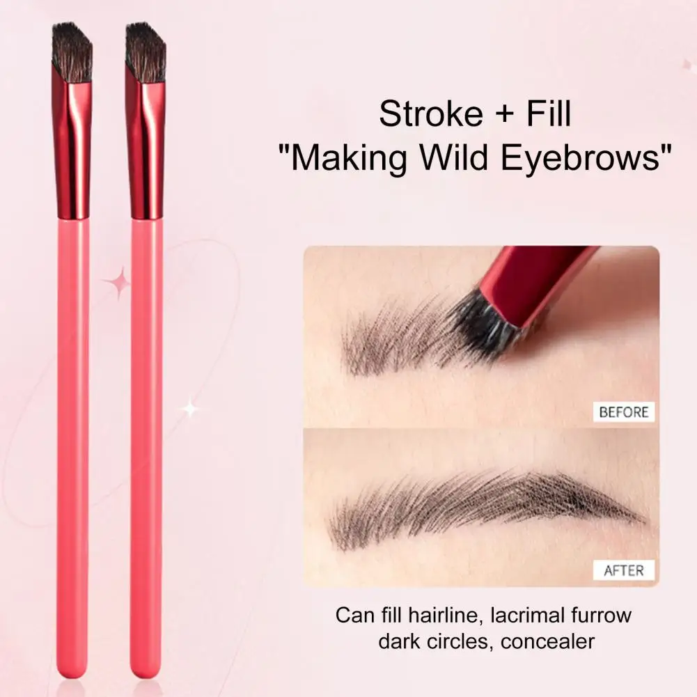 

Eyebrow Brush Soft Dense Three-dimensional Bristles Bevel Design Makeup Brush Natural Effect Wild Eyebrow Brush Hairline Brushes