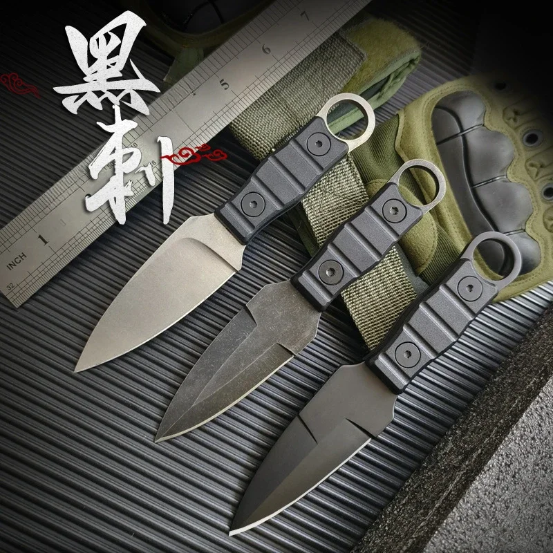 New Recommended Outdoor High Hardness Multi-function Field Survival Knife Mini Portable Small Straight Knife EDC +K sheath