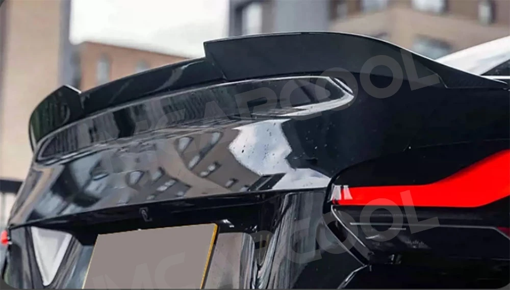 سبويلر خلفي من ألياف الكربون لسيارة BMW 2 Series G87 M2 2023 + حواف جناح البط أطقم جناح السيارة الخلفي ملحقات FRP #2