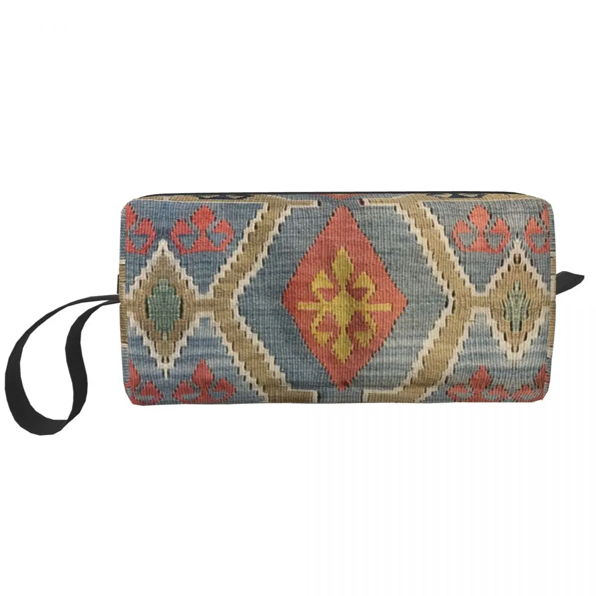 Navaho Weave Turkish Ethnic Kilim Makeup Bag Cosmetic Organizer Fashion Vintage Persian Antique Tribal Storage Toiletry Bags